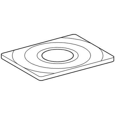 Grohe Abdeckplatte DAL Surf weiss für UP-WC-Druckspüler und WE-Spülkasten, 10 x 156 mm, Farbe weiß Bild 4