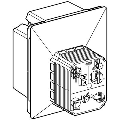 Grohe Urinal-Rohbauset Rapido U 1/2", für Unterputz, ohne Abdeckplatte Bild 4