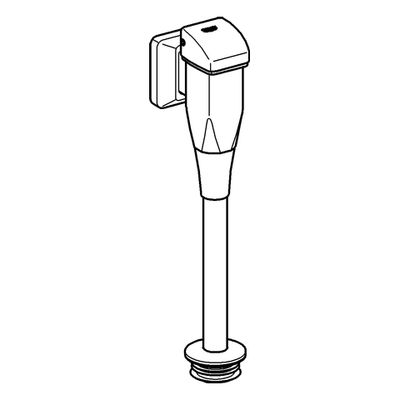 Grohe Urinal-Spüler DN 15 Aufputz, mit Rosette Spülrohr Innenverbind, 47 x 130 mm, Farbe chrom Bild 4