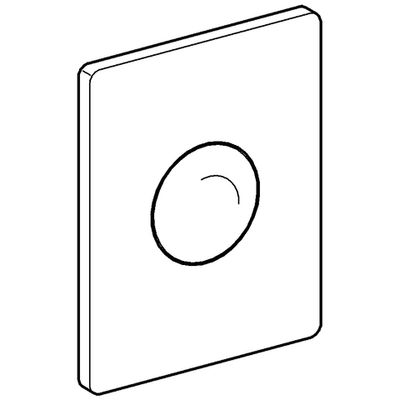 Grohe Abdeckplatte Skate, mit Druckknopfbetaetigung, 11 x 156 mm, Farbe chrom Bild 4