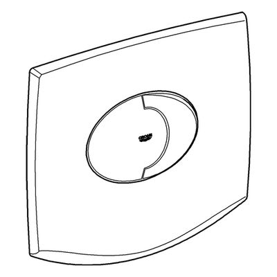 Grohe WC-Betätigung Chiara / Sentosa 38540 2-Mengen oder Start / Stopp waager, 120 x 190 mm, Farbe chrom Bild 4