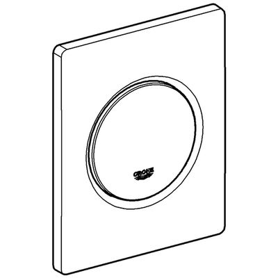 Grohe Urinal-Betaetig. Nova Cosmopolitan 38804 FMS manülle Betätigung matt, 150 x 49 mm, Farbe chrom Bild 4