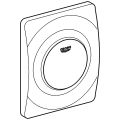 Grohe Betätigungsplatte Rapido Surf verch, für Urinal-Rohbauset Rapido U ohne UBM, 144 x 116 mm, Farbe hochglanz Bild 4