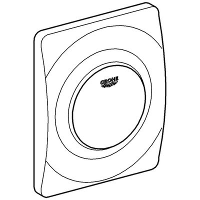 Grohe Betätigungsplatte Rapido Surf verch, für Urinal-Rohbauset Rapido U ohne UBM, 144 x 116 mm, Farbe chrom Bild 4
