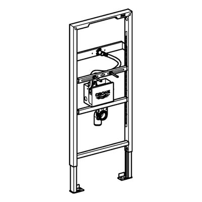 Grohe Urinal-Element Rapid SL, mit Rohbau-Set, für Temperatursensor, 15 x 52 mm Bild 4