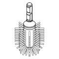 Grohe Ersatzbürstenkopf, für Toilettenbürstengarnitur, 104 mm, Farbe weiß Bild 3