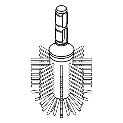 Grohe Ersatzbürstenkopf, für Toilettenbürstengarnitur, 104 mm Bild 3
