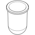 Grohe Ersatzglas für Toilettenbürstengarnitur Essentials, satin, Farbe weiß Bild 3