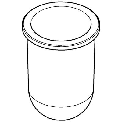 Grohe Ersatzglas für Toilettenbürstengarnitur Essentials, satin, Farbe weiß Bild 3