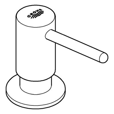 Grohe Seifenspender Contemporary 40536 Vorratsbehaelter 0,4 l, 74 x 45 x 253 mm, Farbe supersteel Bild 4
