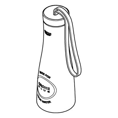 Grohe Trinkflasche Blue 40848 Flasche aus Edelstahl Volumen 450 ml, Farbe silberfarben Bild 3