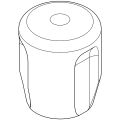 Grohe Griff Markierung blau, für Eurotec Aussenventile, Farbe silberfarben Bild 2