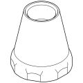 Grohe Kappe, für Eurotec frostsichere Aussenwandventile, Farbe silberfarben Bild 2