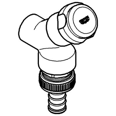 Grohe Armaturenkombination Schraegsitz, mit Rohrbelüfter C, DN 15, Farbe chrom Bild 4