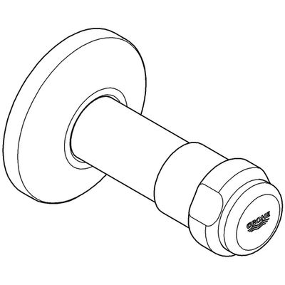 Grohe Oberteil 1/2" mit WAS-Griff, mit Rückflussverhinderer, für Unterputz-Ventile, Farbe silberfarben Bild 2