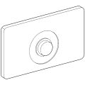Grohe Platte und Druckknopf edelstahl, Farbe silber Bild 2