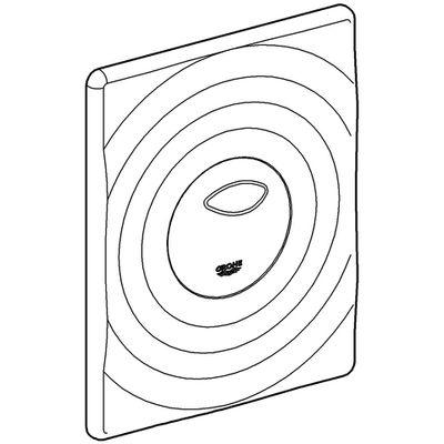 Grohe WC-Betätigung Surf 42302 matt, 126 x 166 mm, Farbe chrom Bild 2
