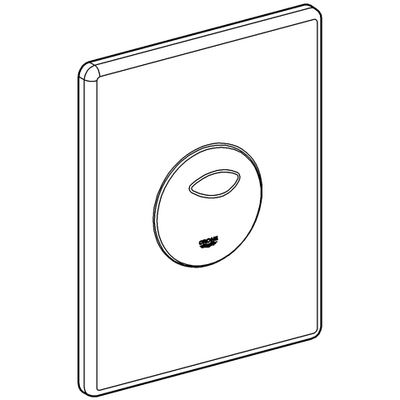 Grohe WC-Betätigung Skate, 197 x 156 mm, Farbe chrom Bild 2