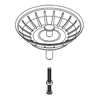 Grohe Stopfen 42576, für Küchenspüle, Farbe silberfarben Bild 2