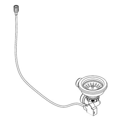 Grohe Stopfen, für Küchenspülen, Farbe silberfarben Bild 2