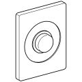 Grohe Abdeckplatte für Druckspüler, mit Druckknopfbetaetigung, Farbe silberfarben Bild 3
