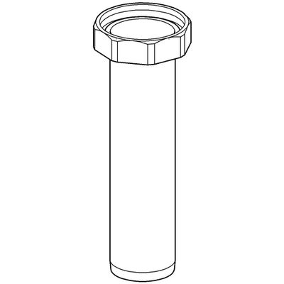 Grohe Abgangsstutzen komplett, für WC-Druckspüler Aufputz, Farbe silberfarben Bild 2