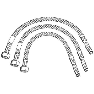 Grohe Anschlussschlauchset Eurodisc SE Selbstschluss-Br-Therm, Farbe silberfarben Bild 2