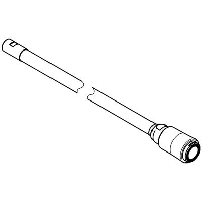 Grohe Mousseurauslauf für Eichelberg Spültischb. Chicco, Länge: 1425 mm, M15 x 1, Farbe silberfarben Bild 3