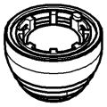 Grohe Brauseboden 45130, für Relexa Sport-Kopfbrause, Farbe silberfarben Bild 2