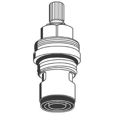 Grohe Oberteil Keramik, 3/8" Einbautiefe 120 mm, Anschlag rechts Bild 2