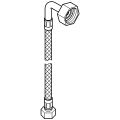 Grohe Druckschlauch flexibel, M/4", Länge 500 mm, 15 x 1 x 3 mm, Farbe silberfarben Bild 2