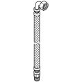 Grohe Druckschlauch flexibel M"x3 / 8", 12 x 1 x 1 mm, Farbe silberfarben Bild 2