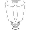 Grohe Oberteil 1/2", für Costa, Farbe silberfarben Bild 2