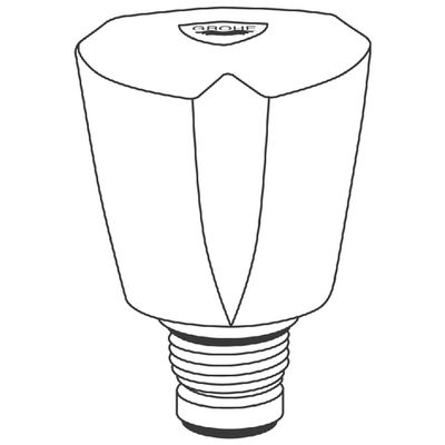 Grohe Oberteil 1/2", für Costa, Farbe silberfarben Bild 2