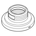 Grohe Rosette für Atrio 3-Loch Waschtisch / Bidetbatterie, Farbe silberfarben Bild 2