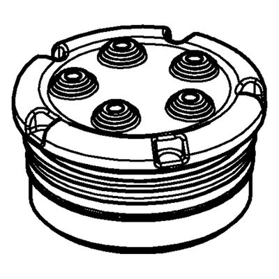 Grohe element, für Pulsator- Brause, Farbe grau Bild 2
