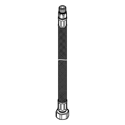 Grohe Druckschlauch M12 x 1 x 3/, 8" x 530, Farbe silberfarben Bild 2