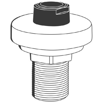 Grohe Schlauchdurchführung 46487, für HB 3-Loch-Wannenkombin. chrom, Farbe grau Bild 2