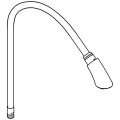 Grohe Auslaufbrause für K4 Einhandmischer Küche, mit Schlauch 1425 mm und Gewicht, Farbe silberfarben Bild 2