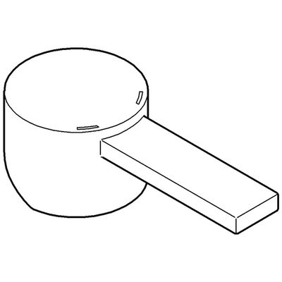 Grohe Hebel Allure, für Waschtisch-/Bidetarmatur, Farbe silberfarben Bild 2