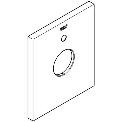Grohe Rosette, Farbe silberfarben Bild 2