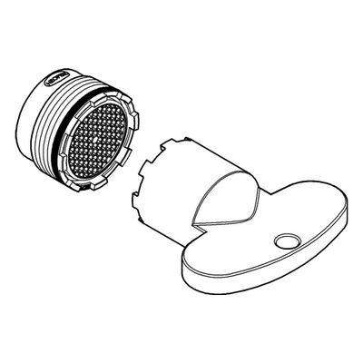 Grohe Mousseur Aussengewinde M 16.5 x 1 Bild 3