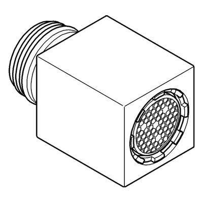 Grohe Kugelgelenk-Mousseur, mit Aussengewinde, M16.5 x 1, 5.0 l/min, Farbe silberfarben Bild 3