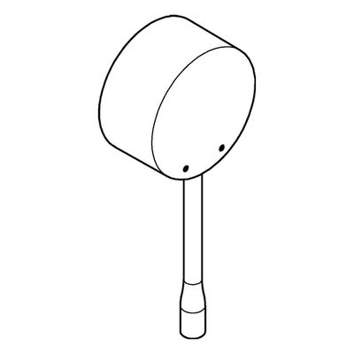 Grohe Hebel, Farbe silberfarben Bild 2