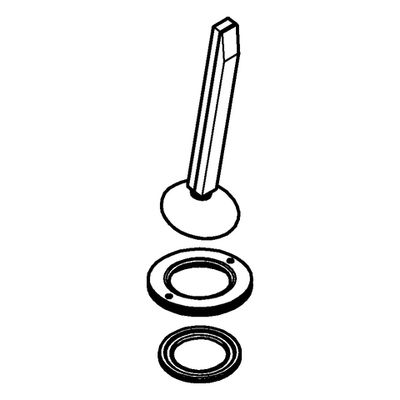 Grohe Hebel aus Metall für Eurocube Joy Waschtisch-/Bidetbatterie, Farbe silberfarben Bild 2