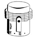 Grohe Temperaturwaehlgriff für Thermostat Batterie Clova, chrom, Farbe silberfarben Bild 2