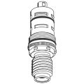 Grohe Thermoelement 1/2" warm rechts, Farbe rot Bild 2