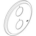 Grohe Rosette, für Atrio THM UP FMS Brause / Wanne, Farbe silberfarben Bild 2