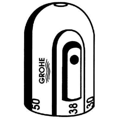 Grohe Temperaturwaehlgriff, für Grohtherm 1000, Farbe silberfarben Bild 2