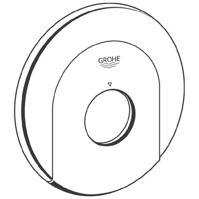 Grohe Rosette, Farbe silberfarben Bild 3
